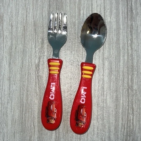 Kids plasticware, plates, forks, spoons. Construction, Cars, Paw Patrol - Picture 8 of 11